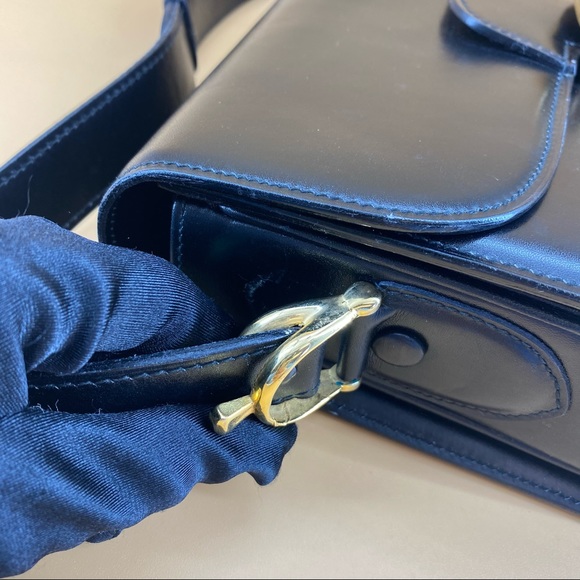 CELINE HORSE CARRIAGE SHOULDER BAG BLACK - Picture 8 of 11